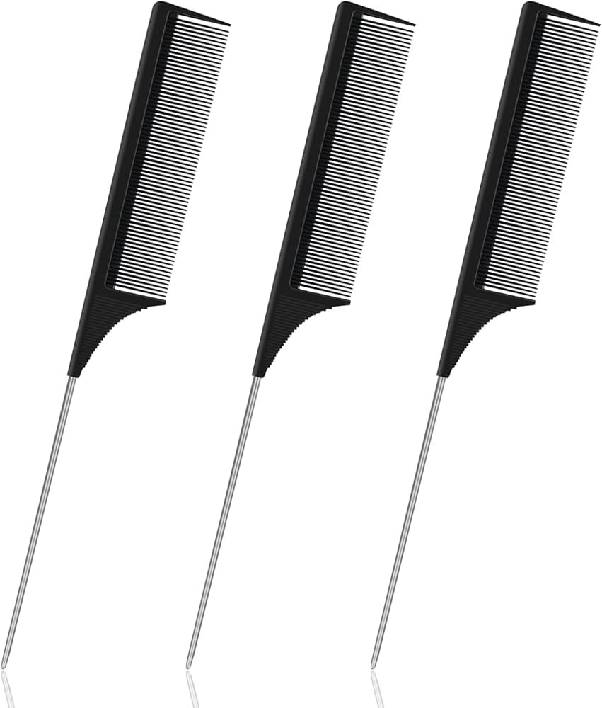Sularpek Comb, Pack of 3 Handle Comb, Hair Comb, Hairdresser, Carbon Comb, Carbon Fibre Comb, Fin... | Amazon (DE)