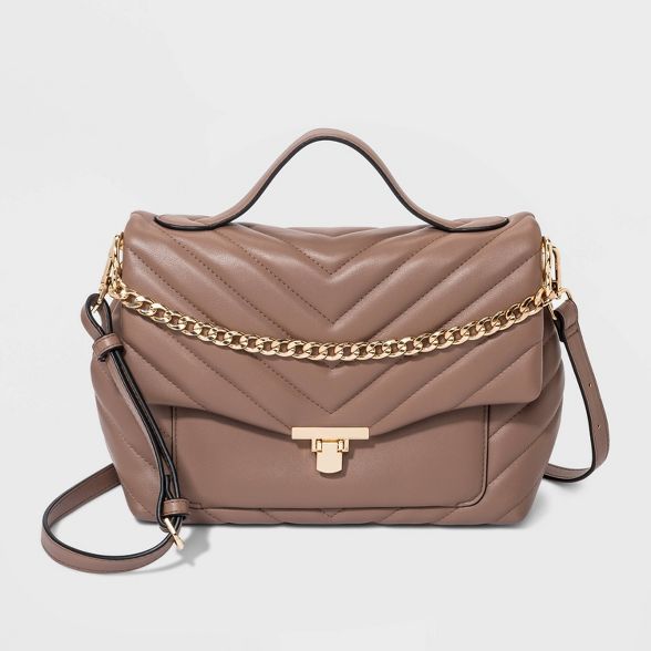 Quilted Top Handle Satchel Handbag - A New Day™ | Target