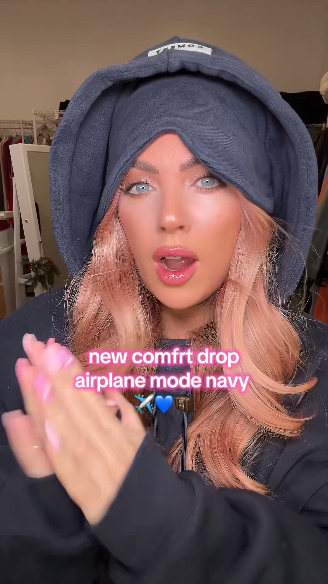 New airplane mode in navy from comfrt. Great gift for people who travel. ✈️ 

#LTKSaleAlert #LTKTravel #LTKCyberWeek