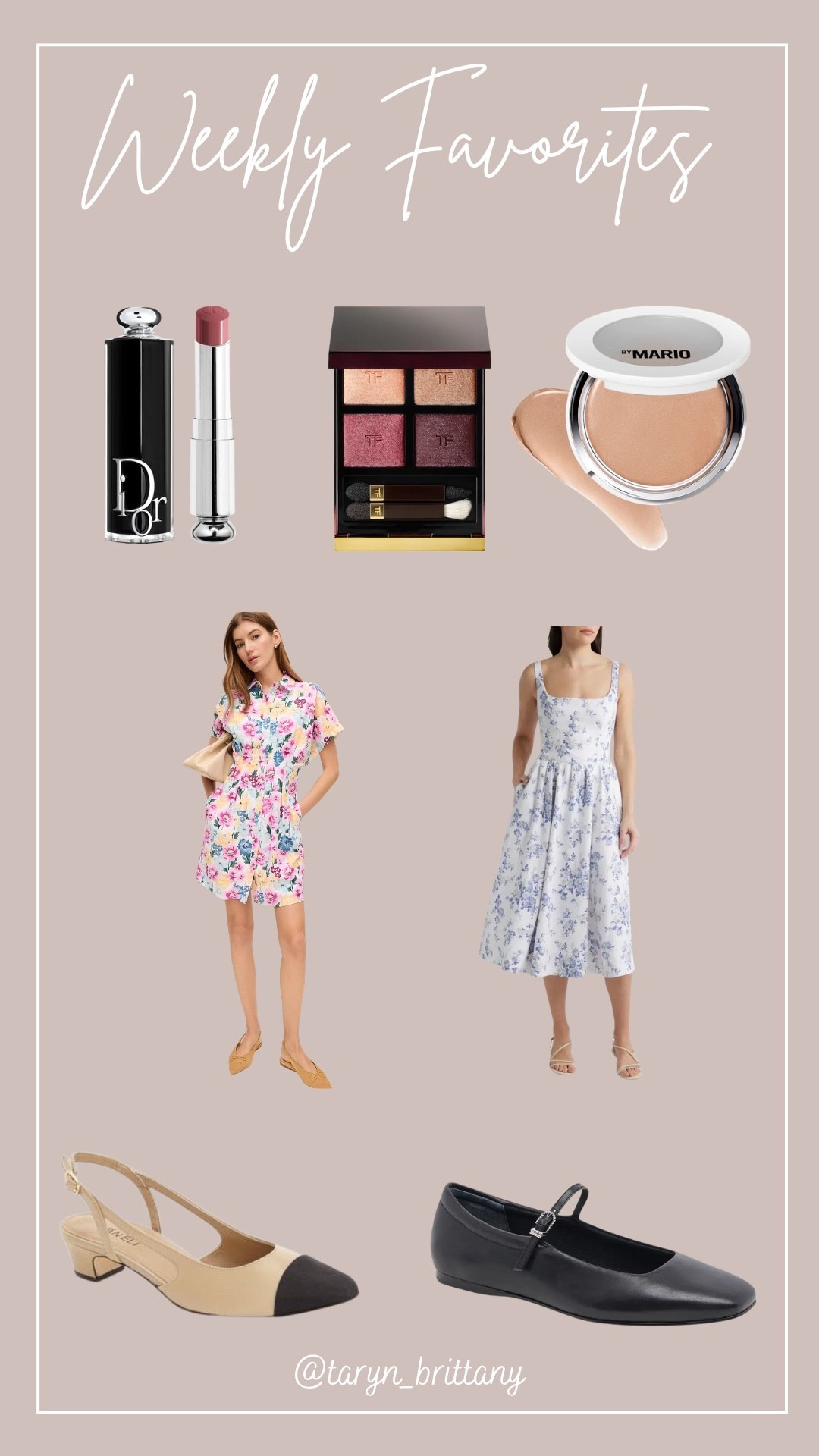 Weekly Favorites/Best Sellers 🩷🌸

Dior lipstick 10-20% off
Tom Ford Honeymoon eyeshadow palette (reformulated) 10-20% off
Makeup by Mario soft sculpt skin enhancer 10-20% off
Floral shirt dress 50% off
Floral linen dress 
Cap toe sling backs 
Black Mary Jane flats 


#LTKSaleAlert #LTKBeauty #LTKSeasonal