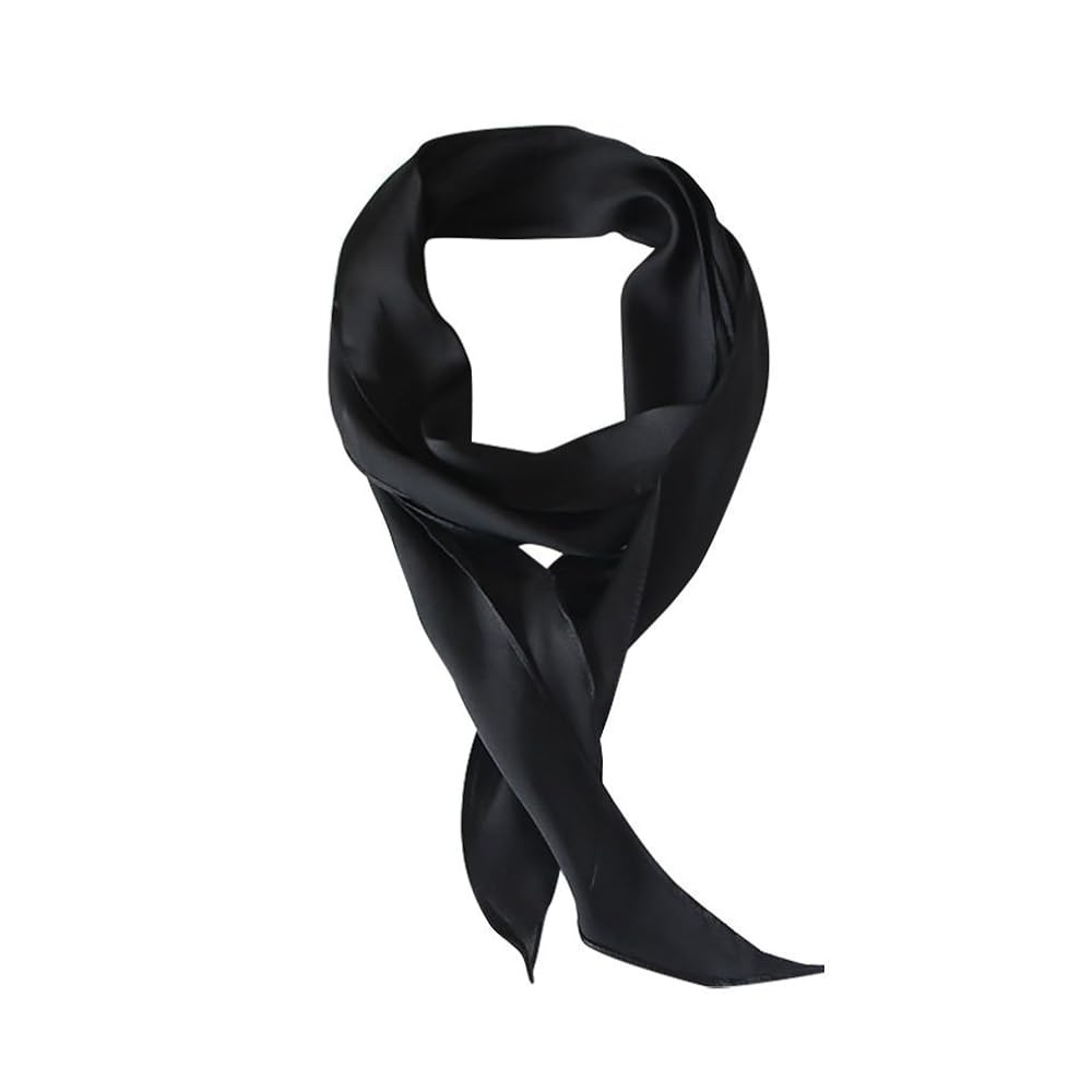 GERINLY Solid Color Long Neckerchief Pure Skinny Scarf Necktie for 50's Costume Party Wedding Cos... | Amazon (US)