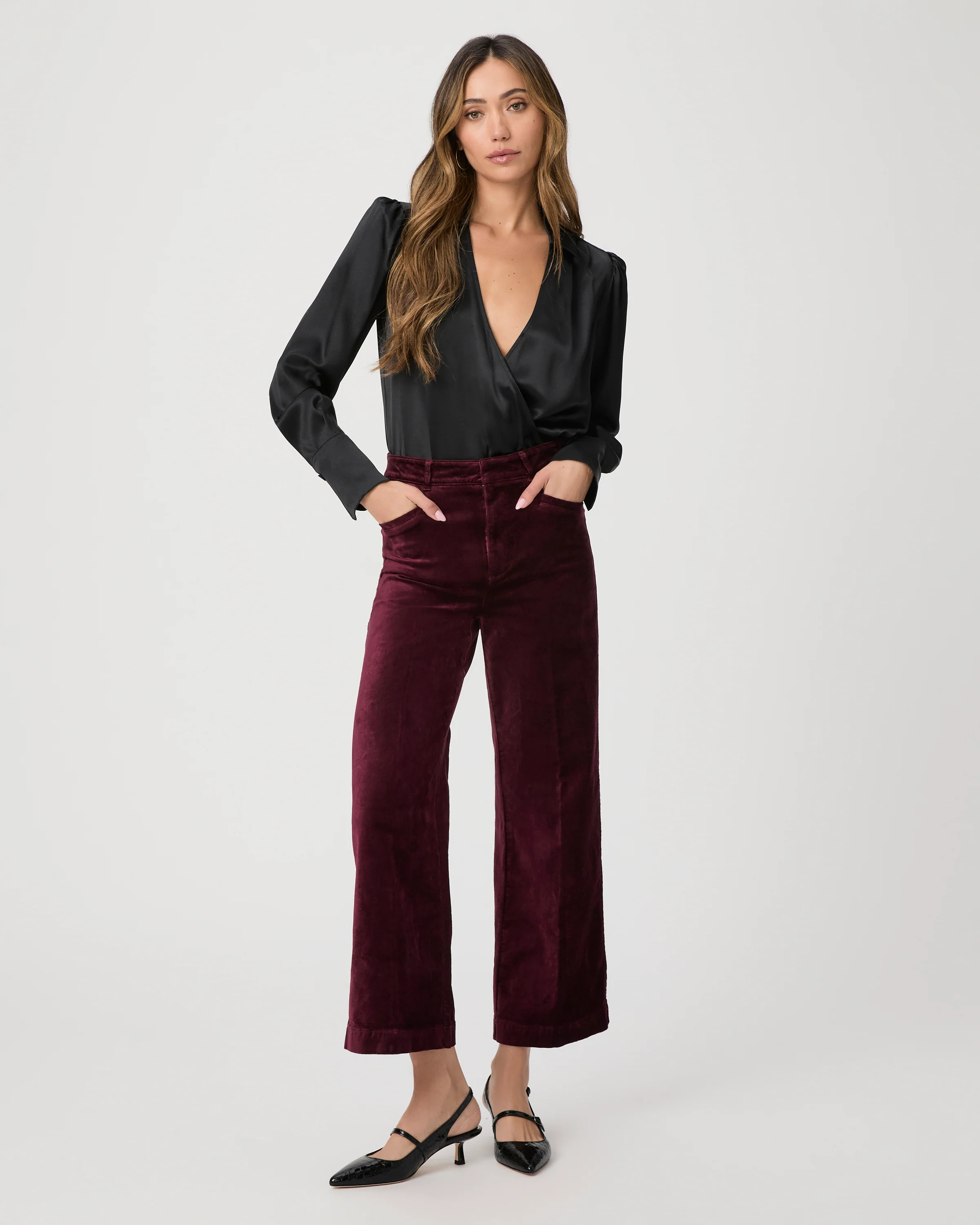 Anessa Trouser Wide Leg Pant | Paige
