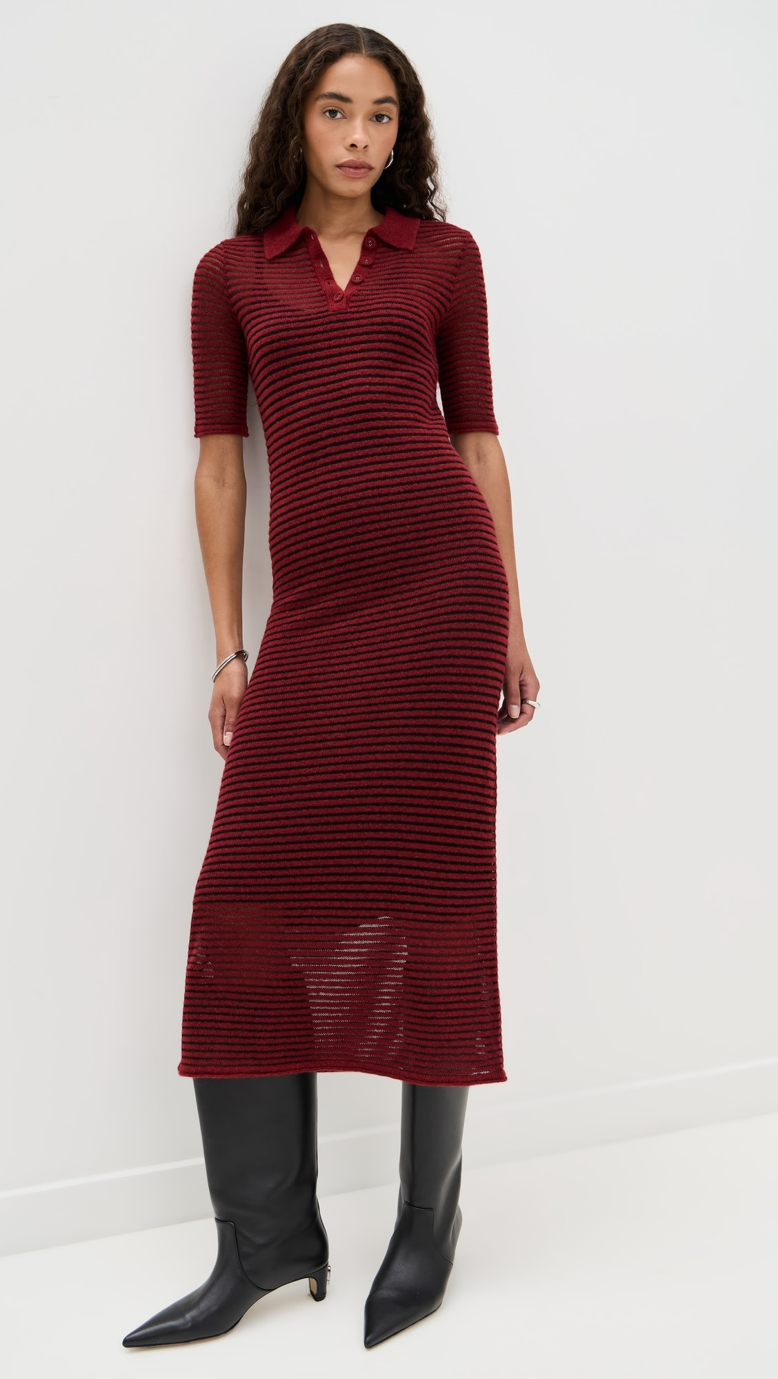Meline Dress in Cashmere Silk Stripe | Shopbop