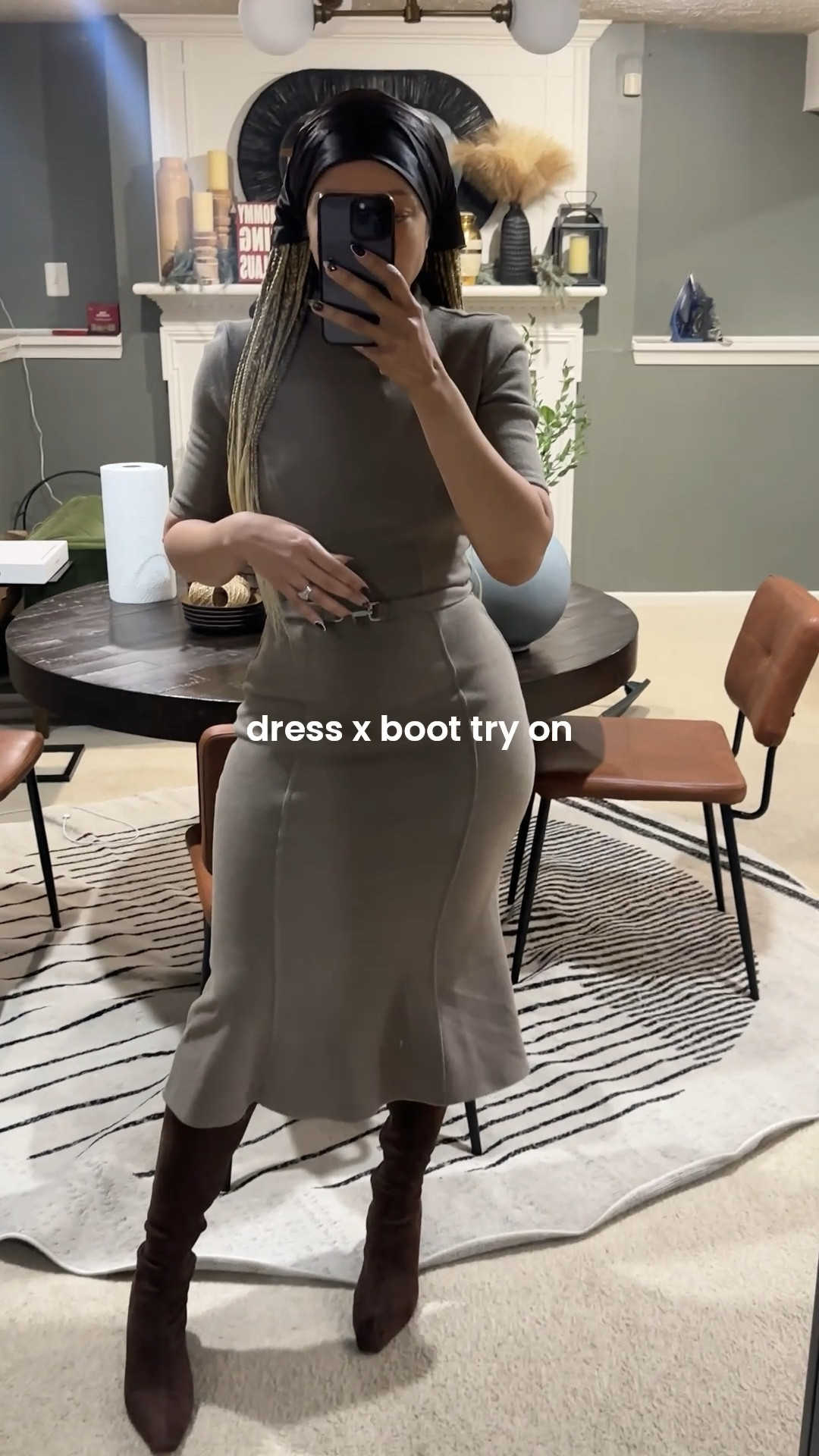 Found this peplum dress on sale and had to have her. Tried it on with a pair of faux suede knee high boots and love the way they pair! I truly believe a well tailored dress is an outfit cheat coat and this dress doesn’t disappoint. The material and piping feels and looks more expensive than it is. Love this dress so much I’m about to purchase it in another color.

I’m wearing a size medium in the dress.

#LTKWorkwear #LTKSaleAlert #LTKFindsUnder100