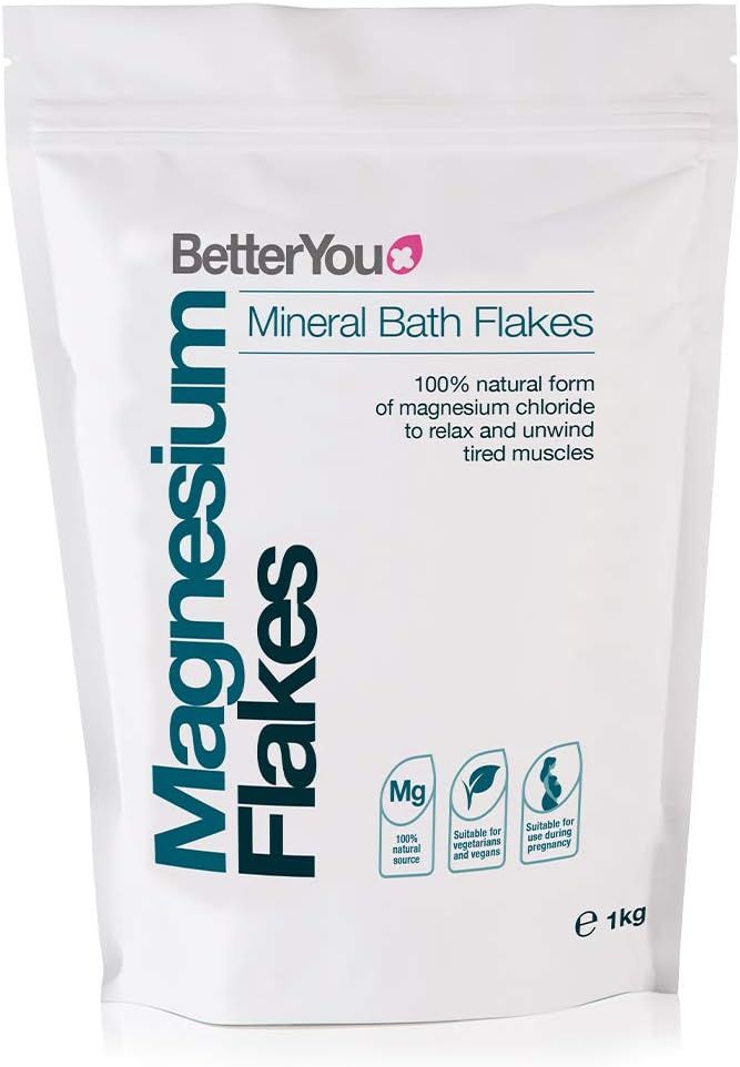 BetterYou Magnesium Flakes | Pure, Clean and Natural Source Magnesium Chloride Bath Flakes | Magn... | Amazon (US)
