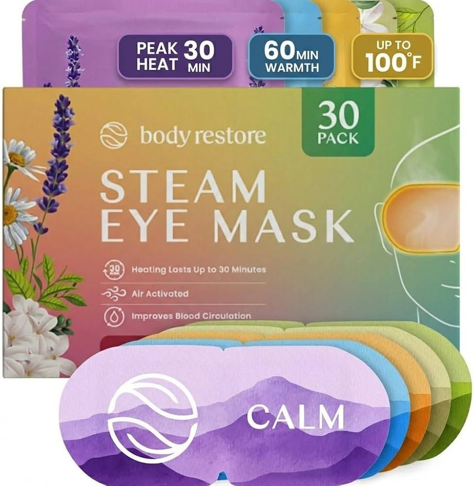 Body Restore Self Heating Warm Compress for Dry Eyes 30 Pack – Heated Eye Mask for Fast Relief,... | Amazon (US)