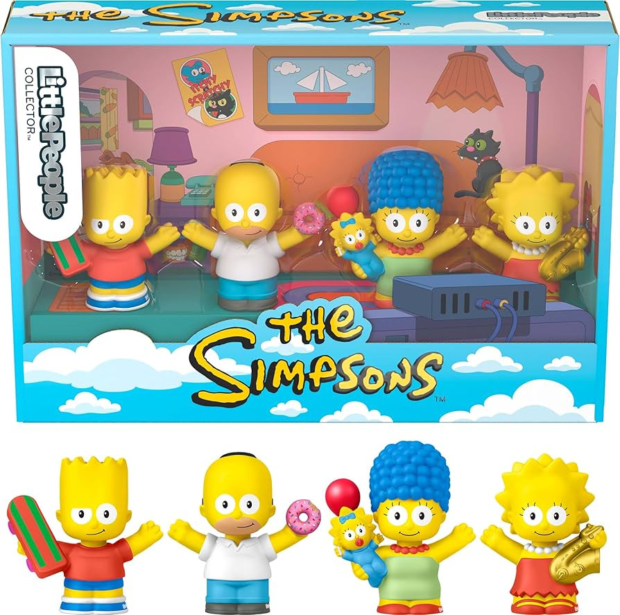 ​Little People Collector The Simpsons TV Series Special Edition Set for Fans, 4 Figures in a Di... | Amazon (US)