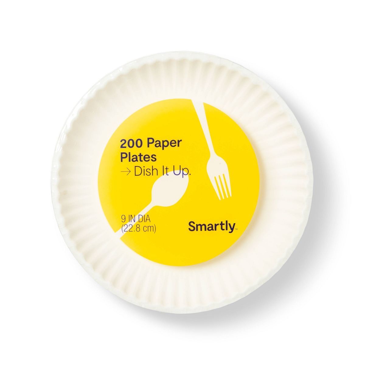 Disposable 9" Paper Plates - Uncoated - 200ct - Smartly™ | Target