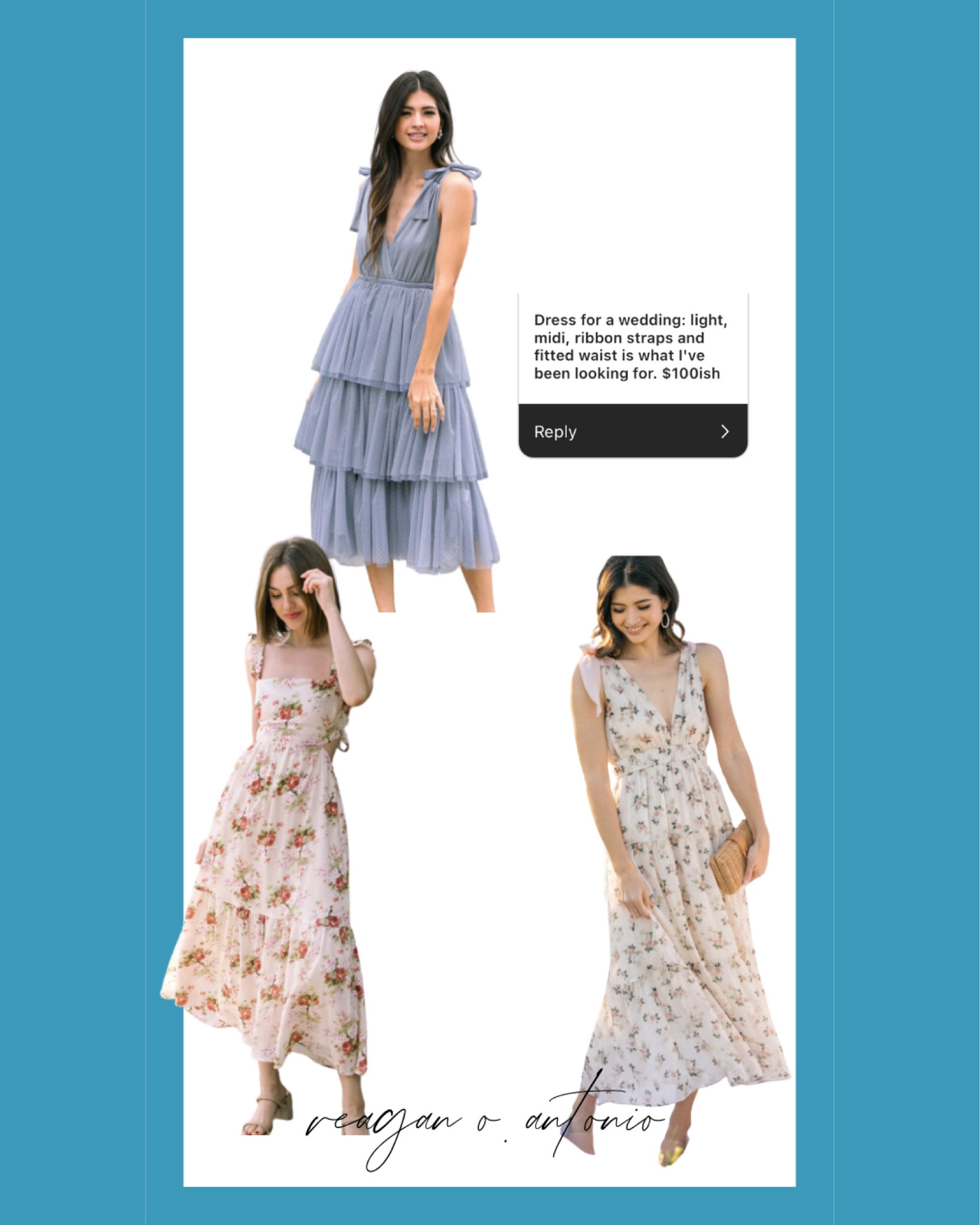 or these?? loved this store for the dress I wore in my sister’s wedding. tie shoulder tie back midi dresses for a wedding guest! All under $100

#LTKunder100 #LTKwedding