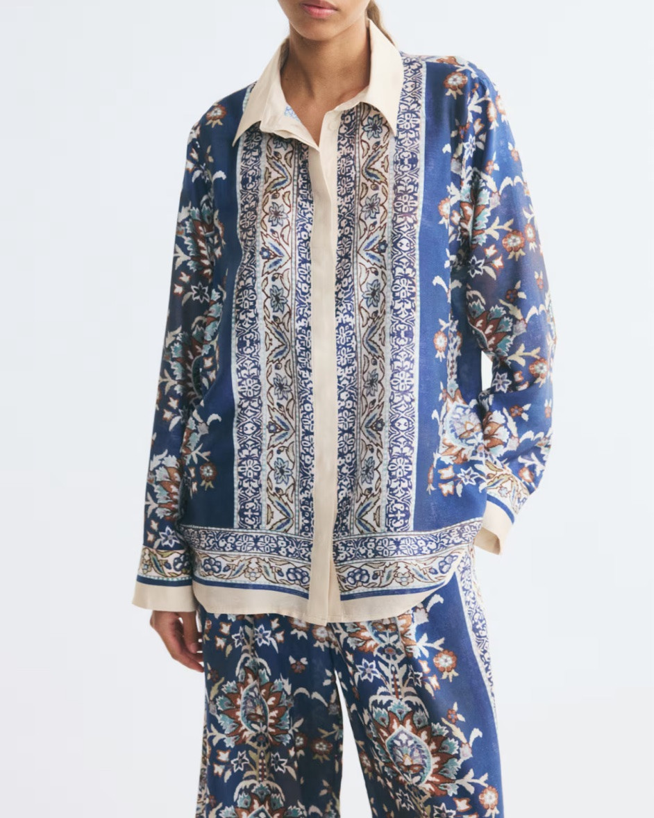 Blue and white floral patterned matching set

#LTKSeasonal