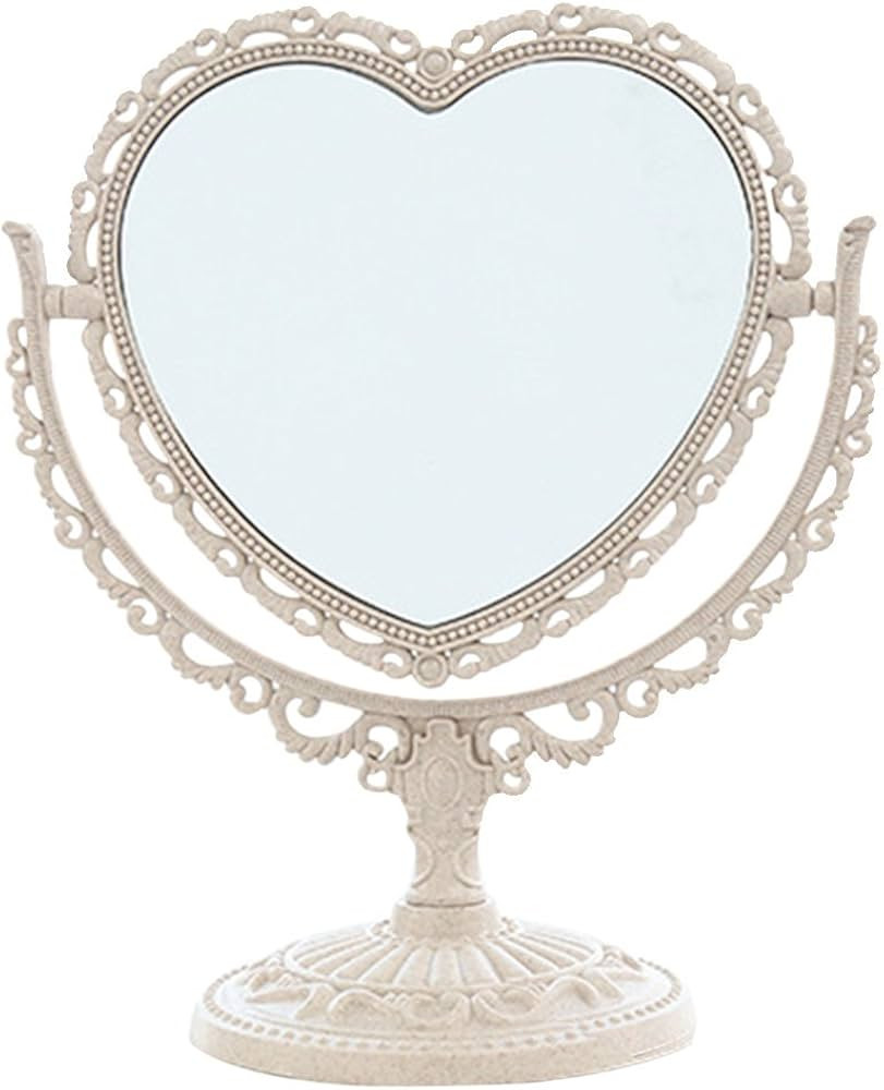XPXKJ 7Inch Two-Sided Magnifying Vanity Mirror for Bedroom, Bathroom, Desk - 3X Magnification, He... | Amazon (US)