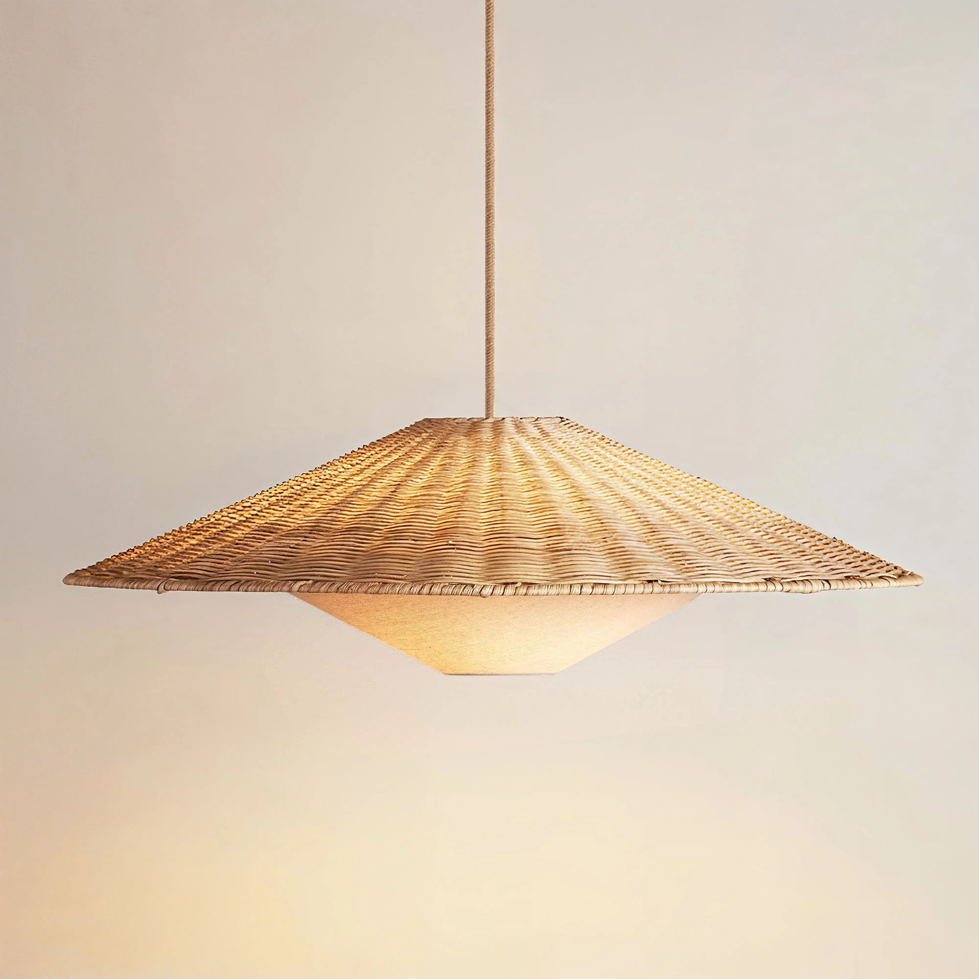 Sunny Rattan Pendant Light | Rowabi