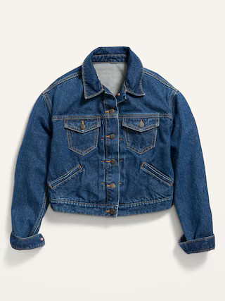 Cropped Jean Jacket for Women | Old Navy (US)