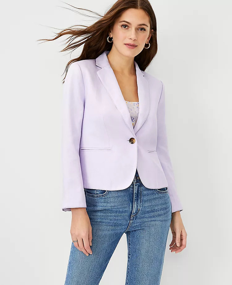 The Newbury Blazer in Twill | Ann Taylor | Ann Taylor (US)