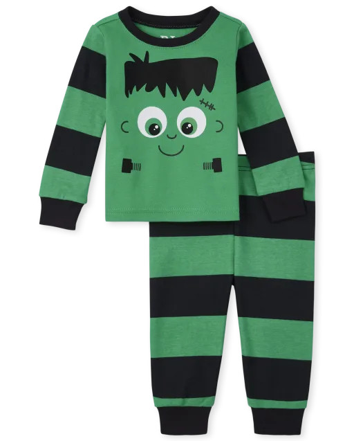 Unisex Baby And Toddler Halloween Long Sleeve Frankenstein Snug Fit Cotton Pajamas | The Children... | The Children's Place