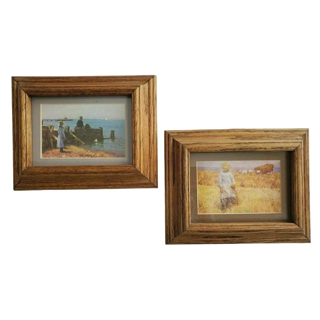 Vintage Pair Framed Prints Blandford Fletcher Setting Sail Children Prairie, Country, Farmhouse, ... | Etsy (US)