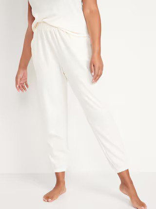 High-Waisted Thermal Jogger Lounge Pants for Women | Old Navy (US)
