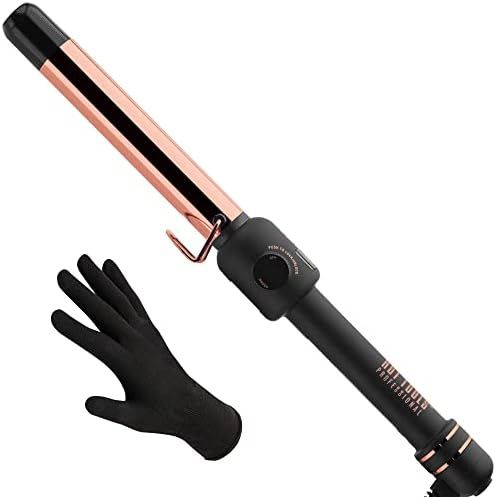 HOT TOOLS Pro Artist Rose Gold Digital Curling Iron/Wand | Long Lasting Defined Curls, (1 in) | Amazon (US)