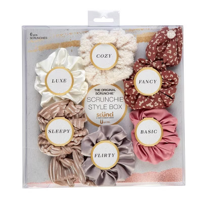 scunci Scrunchie Box - Assorted - 6pk | Target