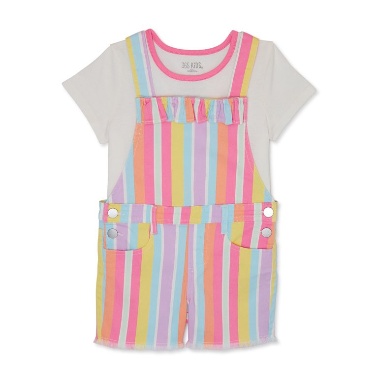 365 Kids From Garanimals Girls Shortall Sizes 4-10 | Walmart (US)