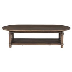 Charnes Aged Belgium Bleach Coffee Table | Kathy Kuo Home