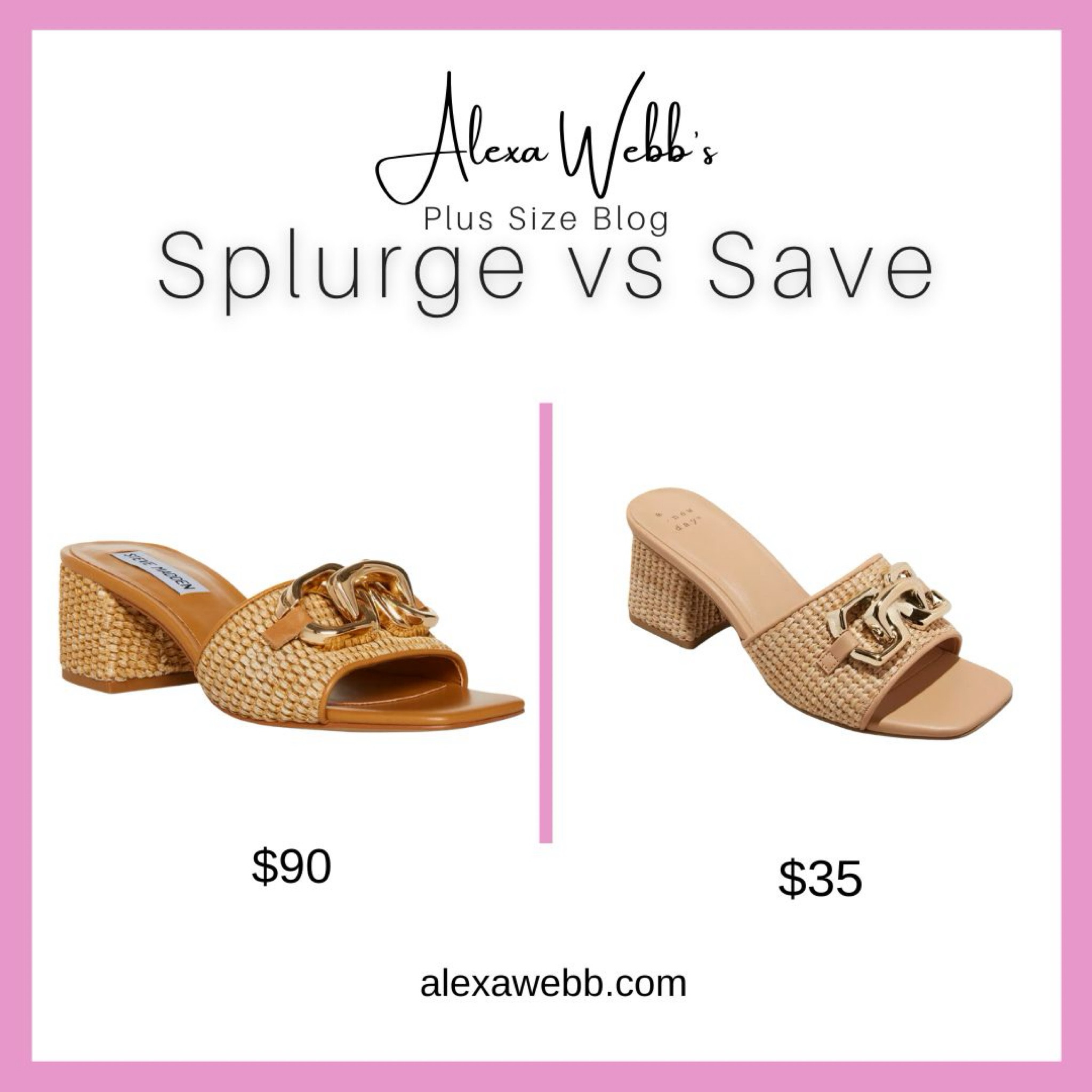 Splurge Vs Save by Alexa Webb #plussize

#LTKstyletip #LTKplussize #LTKover40