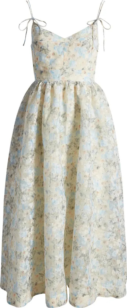 Tosca Floral Midi Dress | Nordstrom