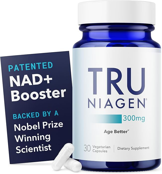 TRU NIAGEN Patented NAD+ Supplement for Anti Aging and Cell Regeneration, 300 mg Niagen, 30 Servi... | Amazon (US)