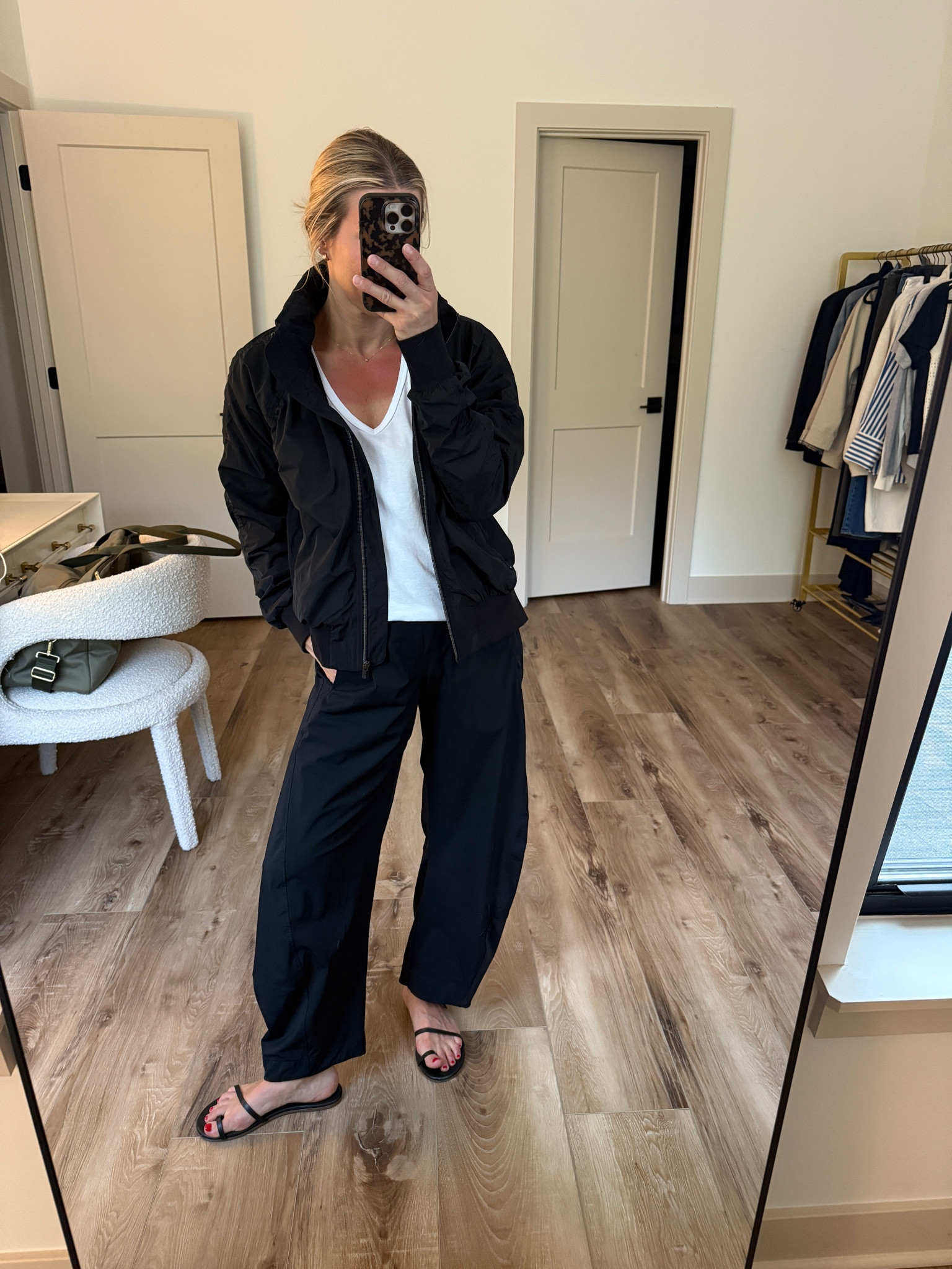 Wearing small tee, small jacket, 4 pants (sized up), sandals tts

#LTKOver40 #LTKTravel #LTKootd