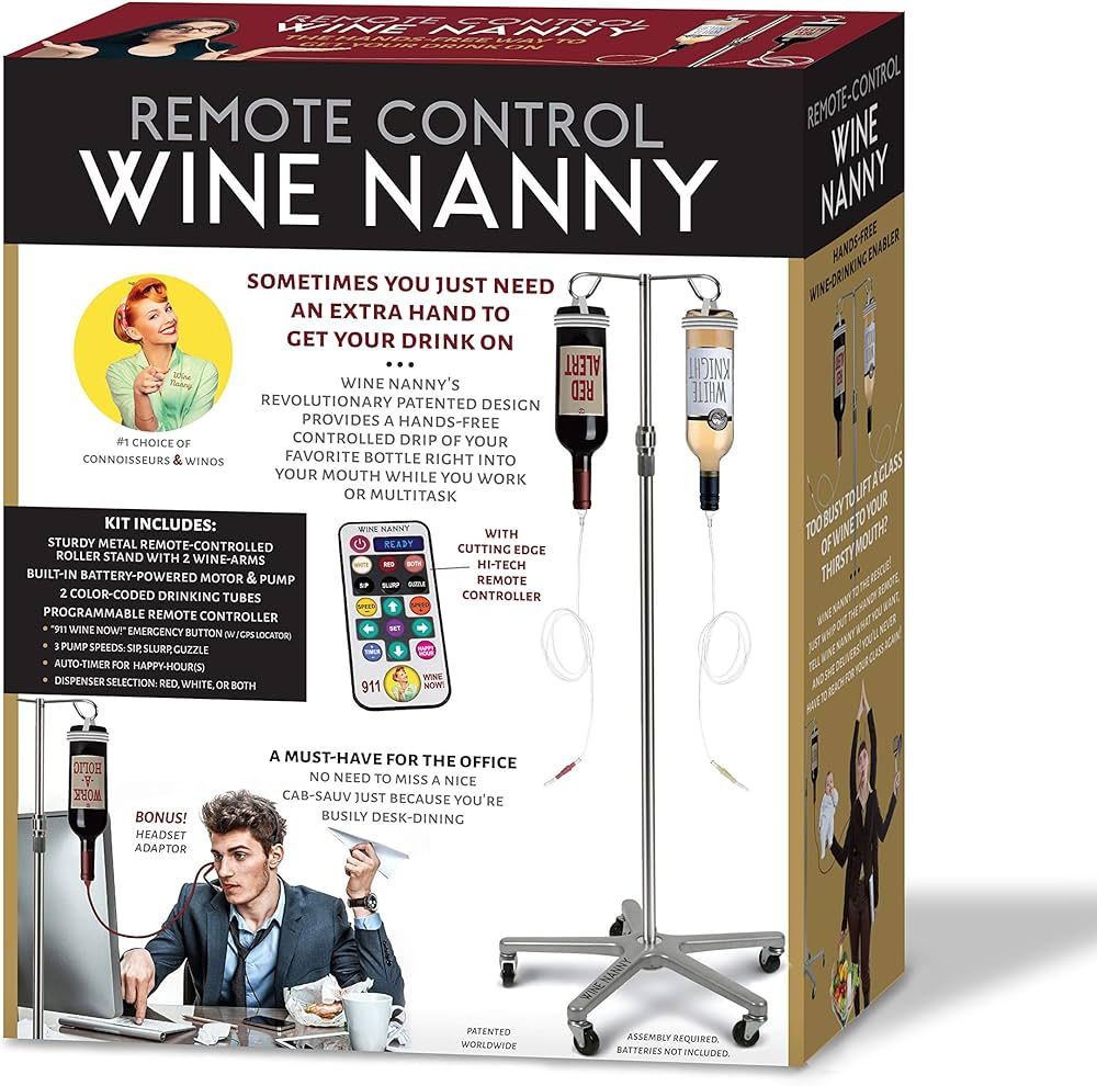 "Wine Nanny" Prank Gift box - Perfect Gag Gift for Funny White Elephant | Amazon (US)