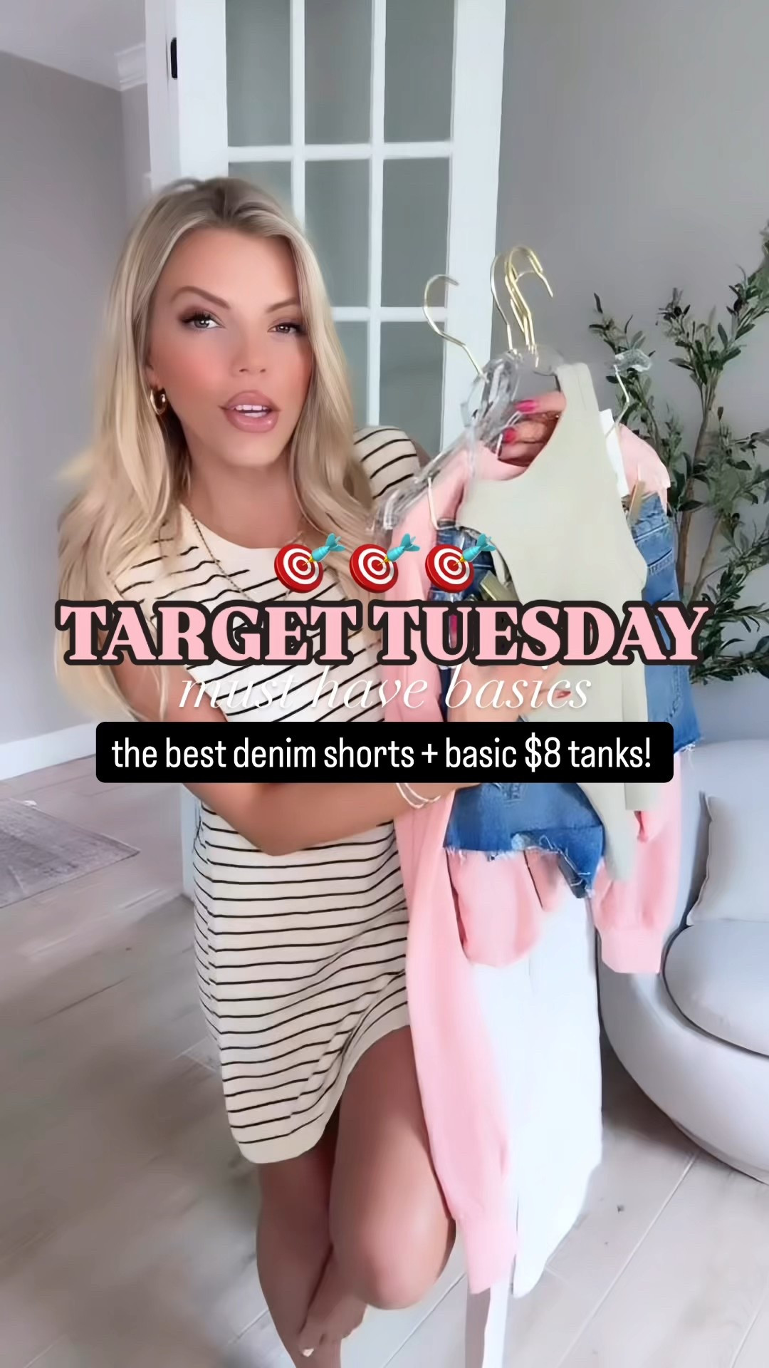 Target Tuesday haul + finds! Love all of these looks and they’re perfect for summer or a resort vacation- the shorts are affordable and good fitting denim, the length is perfect and the $8 tanks are the best basics! 

#LTKSeasonal #LTKWatchNow #LTKFindsUnder50