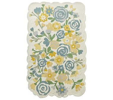 Hope for Flowers by Tracy Reese Floral Bouquet Wool Rug | Pottery Barn Kids