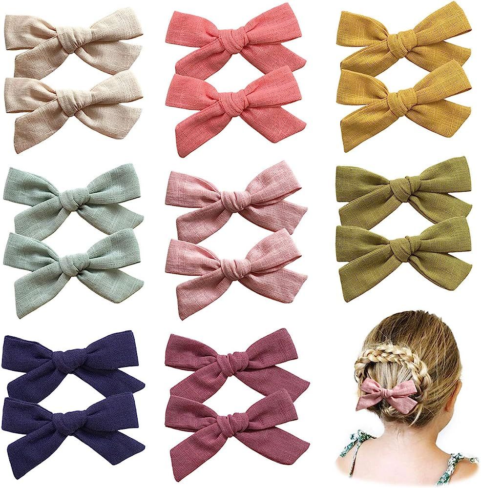 Baby Girl Hair Clips, Hair Bows Alligator Clips for Toddlers, Little Girls, School Girls, teens b... | Amazon (US)