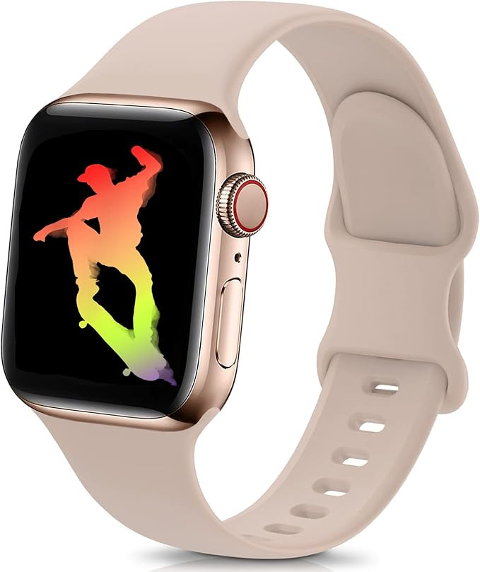 OYODSS Bands Compatible with Apple Watch Band 38mm 40mm 41mm 42mm 44mm 45mm 49mm, Soft Silicone S... | Amazon (US)