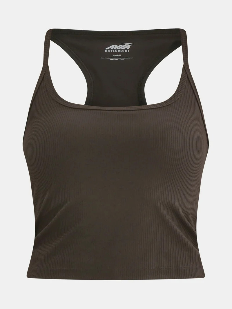 Avia Women's Ribbed SoftSculpt Tank Top with UPF 50, Sizes XS-XXXL | Walmart (US)