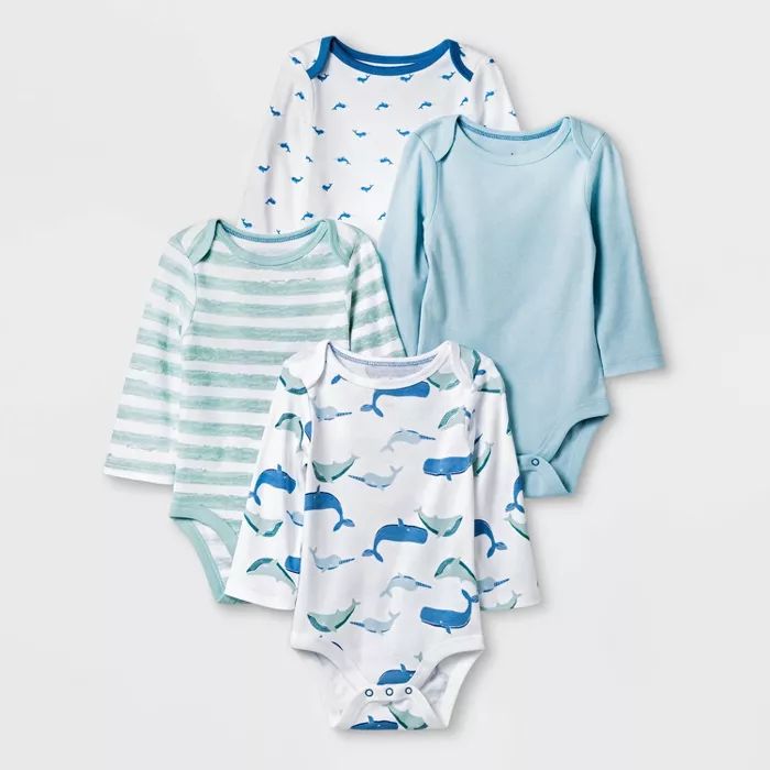 Baby Boys' 4pk Long Sleeve Bodysuit - Cloud Island™ | Target