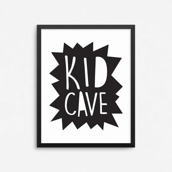 Kid Cave Print, Playroom Decor, Kids Room Decor, Kids Wall Art, Nursery Wall Decor, Kids Room Print | Etsy (US)