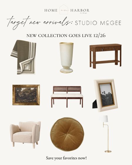 Studio McGee new arrivals 😍 The new collection launches 12/26! Save your favorites now. 

#moody #vintage #target 

#LTKHoliday #LTKhome #LTKSeasonal