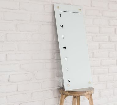 Glass Magnetic Narrow Dry Erase Board | Pottery Barn (US)