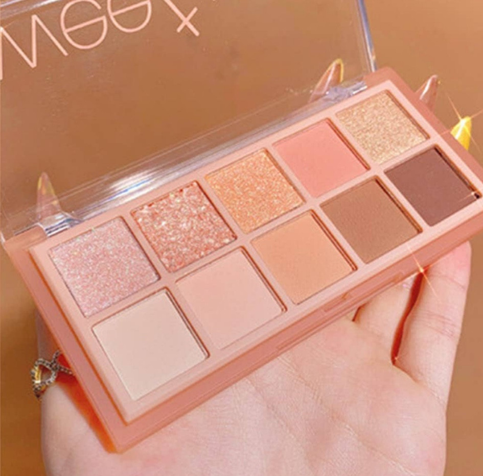 Go Ho 10 Colors Eyeshadow Palette, Matte&Glitter&Shimmer Eyeshadow Korean Makeup,Long Lasting Blendable Shades, Naturing-Looking, Waterproof Cool Eye Shadow Makeup Palette, 01

Cute eye shadow
Simple make up eyeshadow palette 

#LTKBeauty