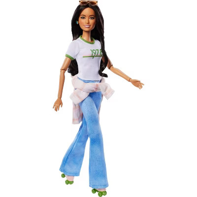 Barbie Joanna Gaines Doll, Posable, Brunette, in Jeans & Top with Roller Skates & Accessories | Target