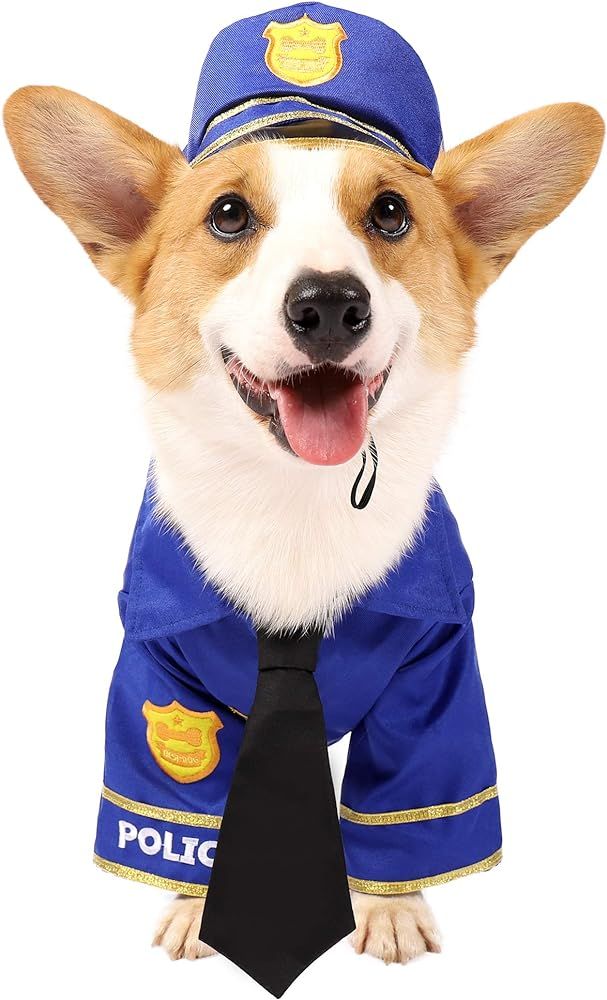 Spooktacular Creations Halloween Police Dog Pet Costume For Halloween Dress-up Party, Holiday Decora | Amazon (US)