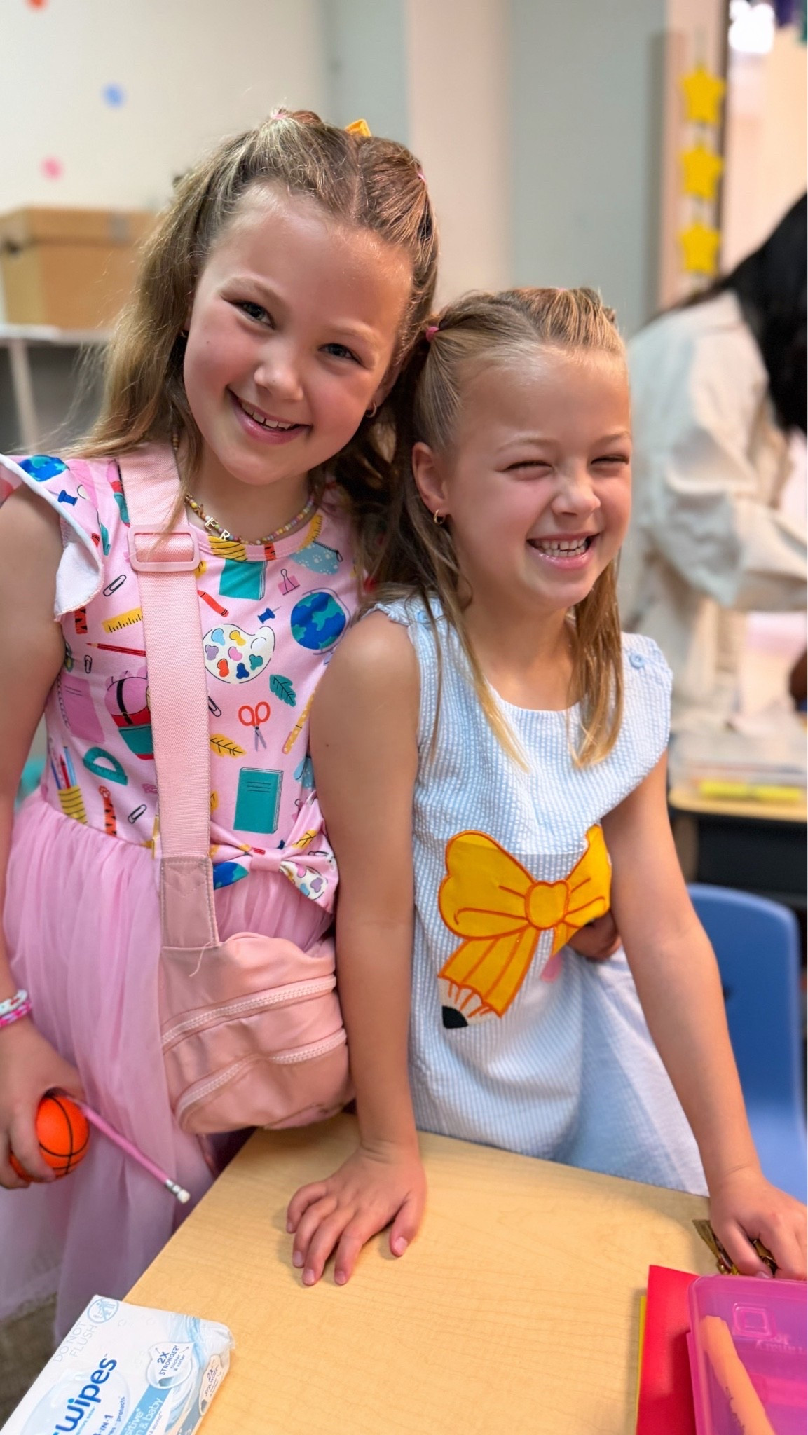 So many of you asked where the girls’ Meet the Teacher outfits were from… and they’re both from Amazon! 🤍✨

Today officially kicked off a brand new school year, and I honestly couldn’t be more excited for the girls. New teachers, new classmates, and so many sweet memories ahead.

I also had so much fun putting together these little teacher gifts. The pencil boxes are from Dollar Tree, and I filled them with a few practical favorites before tying them up with a ribbon and personalized tag. Such a simple way to make the first day feel extra special.

Here’s to a wonderful school year for all of our kiddos (and lots of coffee for us parents 😉).

Happy Meet the Teacher Day! 🍎✏️

#MeetTheTeacher #BackToSchool #TeacherGiftIdeas #AmazonFinds #MomLife

#LTKmomlife #LTKKids #LTKSaleAlert