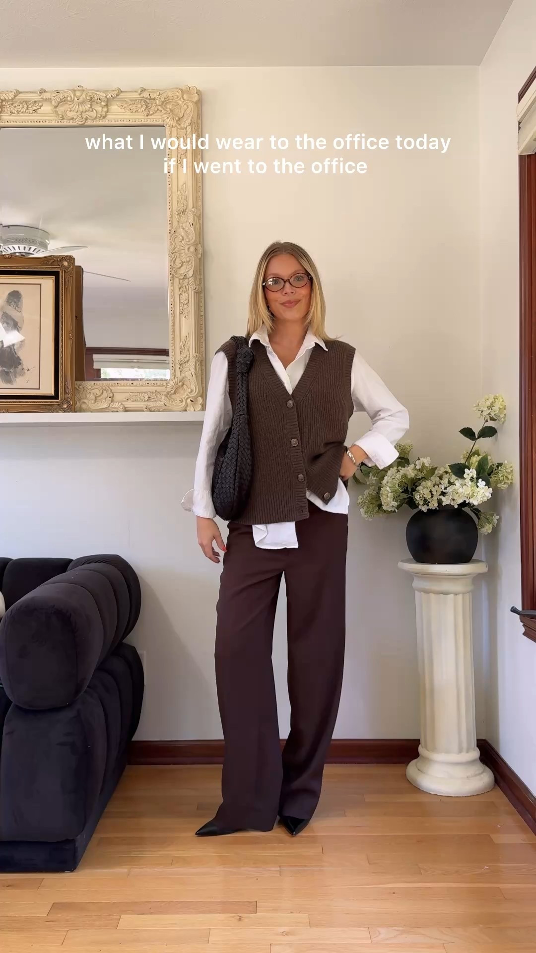 Just a WFH girl that has a passion for workwear 😅🤣 The good news is my @onequince staples can work for all different occasions. #quincepartner #ad 