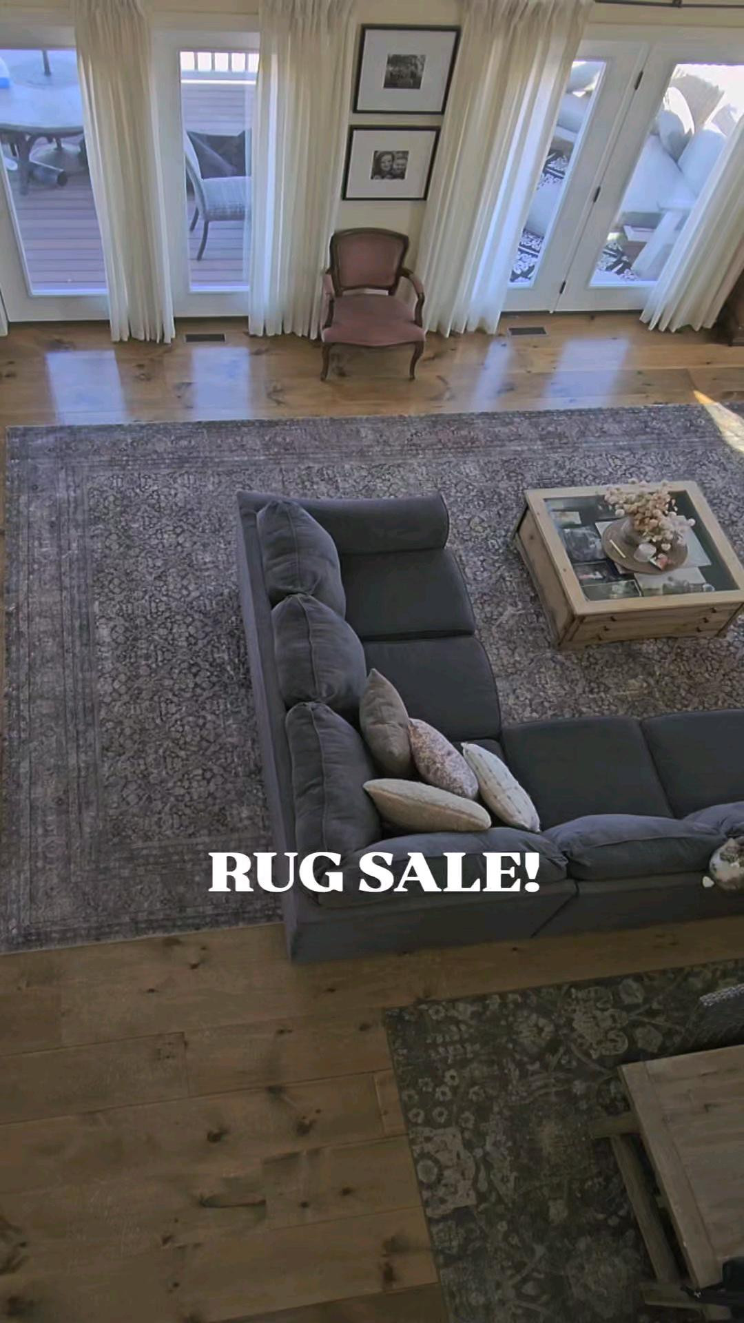 My living room rug is currently 66% off! The softest rug I've ever owned! Shop this reel by clicking the thumbnails below 👇. Rug, area rug, rug living room, moody rug, bedroom rug, living room, antique rug, farmhouse rug, farmhouse living room, modern farmhouse living room, modern farmhouse rug, coffee table, dining room table, open concept living room 

#LTKHome #LTKSaleAlert #LTKStyleTip