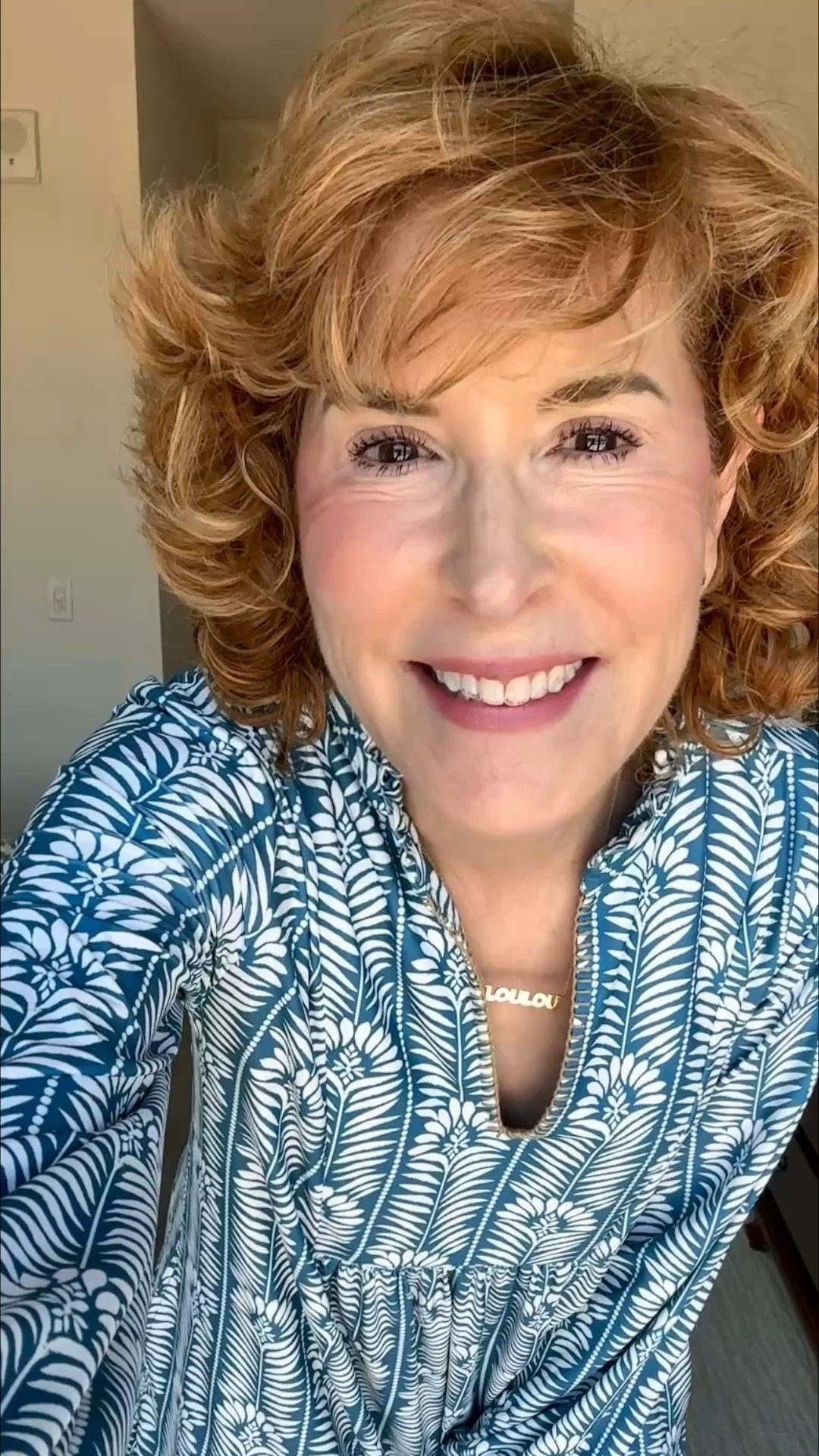 This Cabana Life dress has a gorgeous blue-and-cream batik-style print, feminine ruffle collar, bracelet-length sleeves, and a breezy drop-waist silhouette—plus pockets! The luxe UPF 50+ fabric adds built-in sun protection, and I’d recommend sizing down if you prefer a slimmer fit. For errands, I paired it with plain white sneakers for a clean look, along with my Gucci double G earrings and my custom LOULOU grandma necklace, which is 20% off right now!

#LTKootd #LTKSaleAlert #LTKOver40