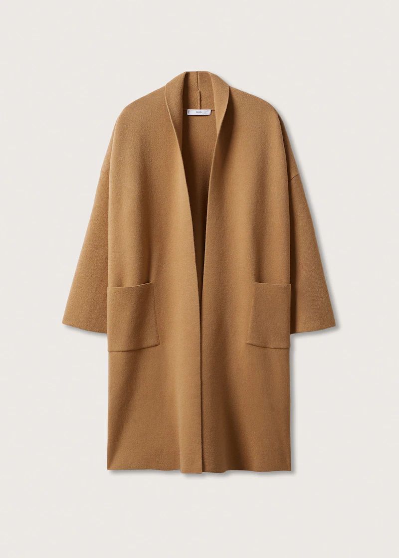 Oversized coat with pockets | MANGO (US)