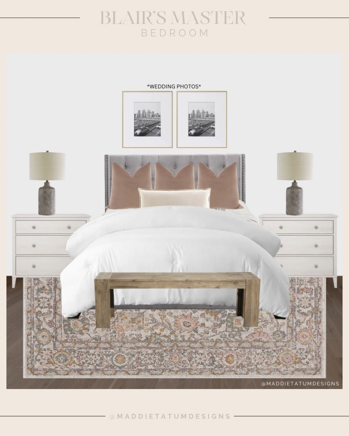 Master bedroom design!! Lots of funds from Amazon & target!! 