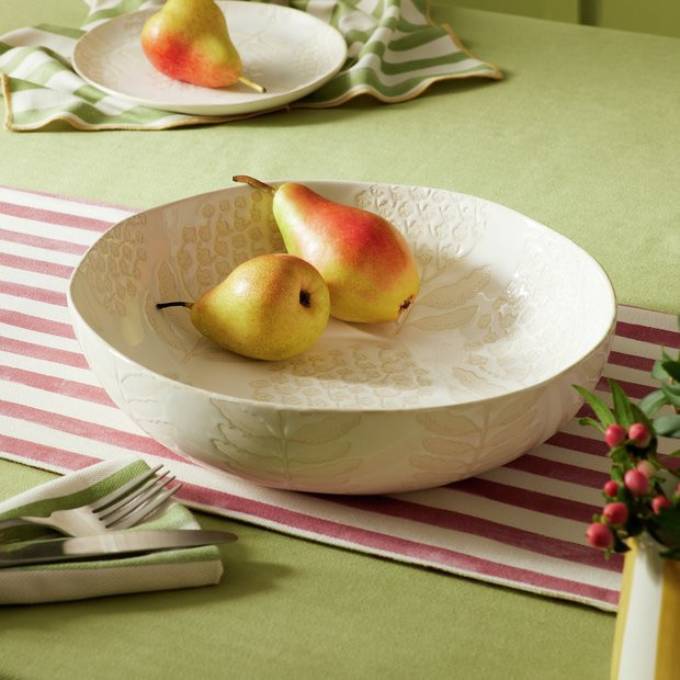 Buy Habitat x Sanderson & National Trust Bellis Serving Bowl | Serving bowls and platters | Habit... | Habitat UK