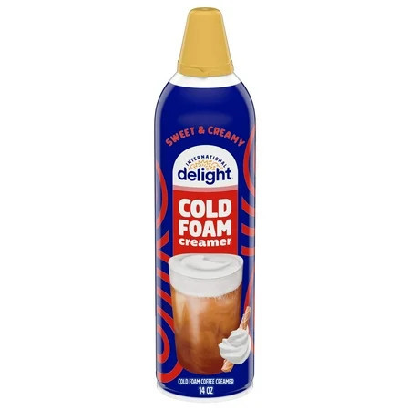 International Delight Cold Foam Coffee Creamer, Sweet & Creamy Cold Foam Flavored Creamer, 14 Oz Can Packaging May Vary - Pack of 2 | Walmart (US)